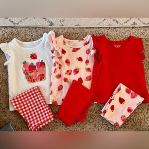 Strawberry set for toddler girls